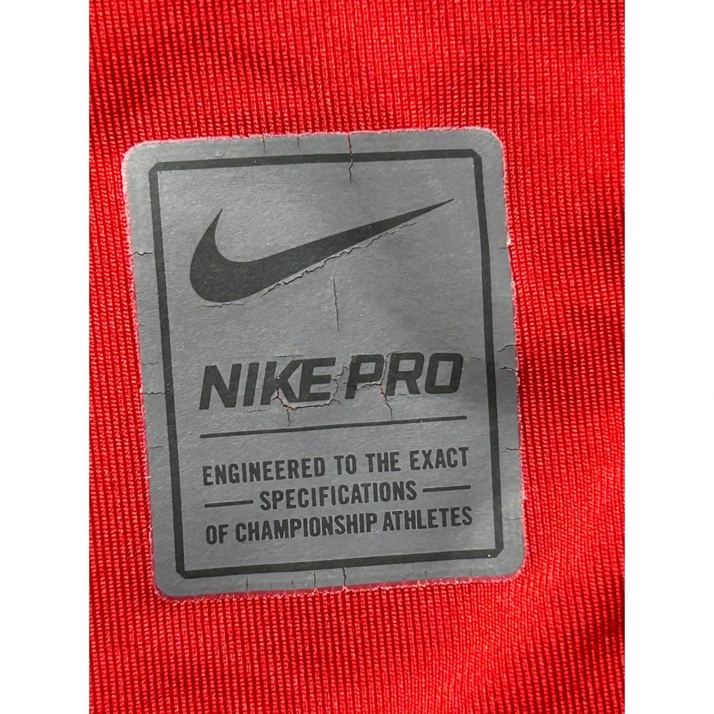 Nike Pro Dri-FIT Polyester Red Small Mens Shirt